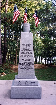 Athiests in Foxholes Memorial